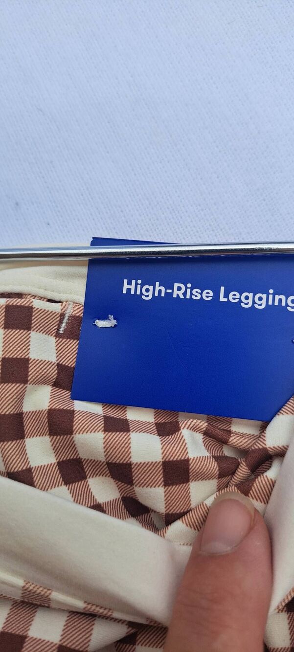 JoyLab XXL Brown Gingham High-Rise 7/8 Leggings NWT Target - Picture 6 of 6